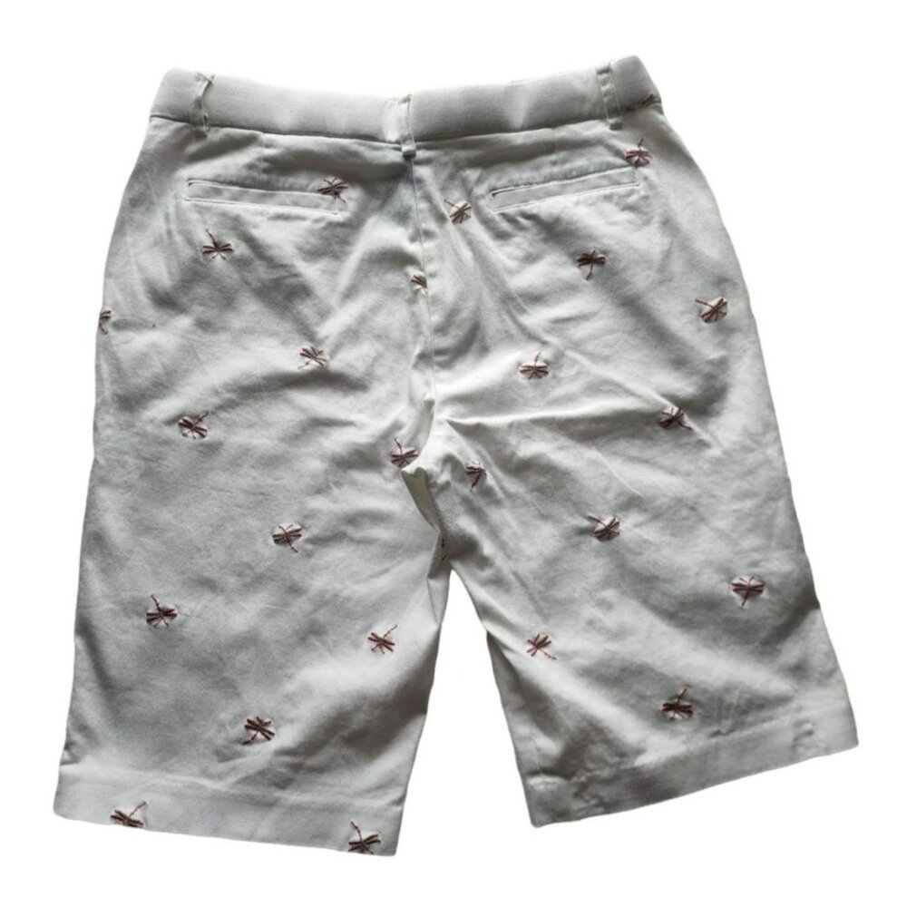 BRIGGS New York Women's Petite Embroidered Dragonfly Bermuda Shorts White 10P‎ - Picture 3 of 12